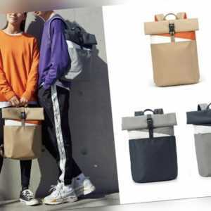 alleda® Unisex Rolltop Rucksack Reise Uni Schule Arbeit Laptop Wasserabweisend