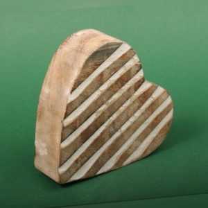 Holz-Herz natur Deco Homelove Dekoration Tischdeko Dekorationsartikel Geschenk