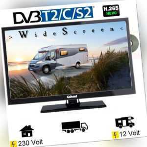 Gelhard GTV2442 LED Fernseher 24 Zoll DVB/S/S2/T2/C, DVD, 12V 230 Volt Wohnmobil