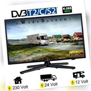 Reflexion LEDW24N TV 24 Zoll 60cm DVB-S2/C/T2 12V 24V 230V Wohnmobil Camping