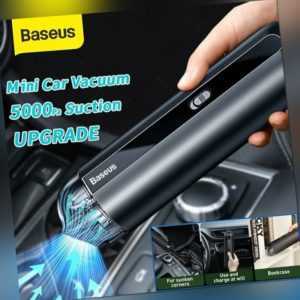Baseus Auto Akku Staubsauger Kabelloser Mini Handstaubsauger 5000Pa Starker Sog