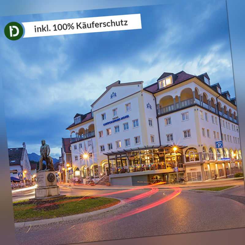 4 Tage Urlaub im Luitpoldpark Hotel in Füssen im Allgäu mit Frühstück