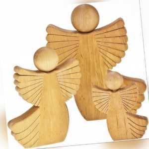 Weihnachtsengel aus Erlenholz Holzengel Weihnachtsdeko Holzdeko Engel Holz