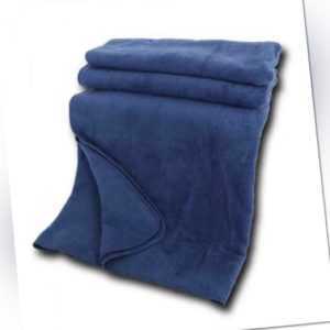 Bio Baumwoll Kuscheldecke, indigo, Wohndecke aus 100% Bio Baumwoll