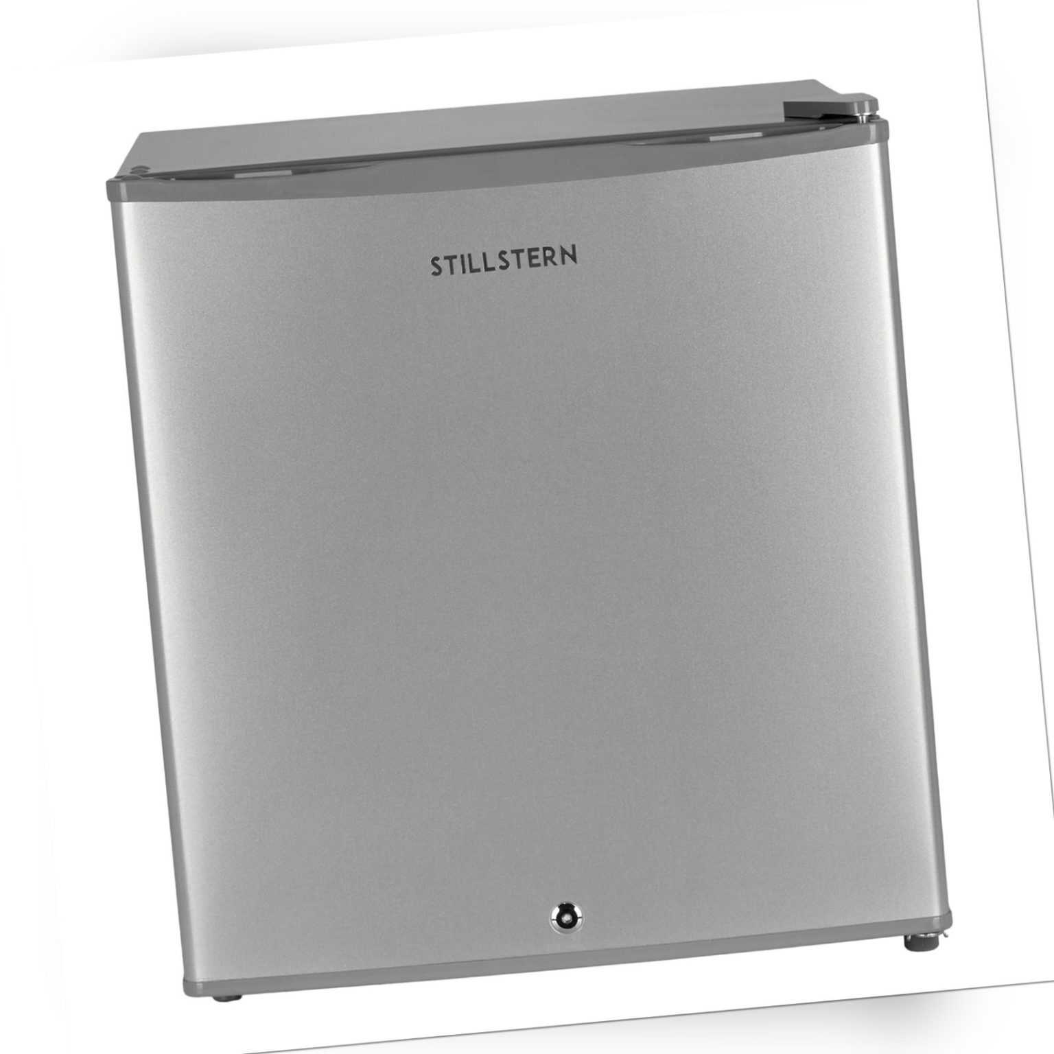Minikühlschrank A++ Silber 45L mit Schloss und Frostfach - Mini Kühlschrank