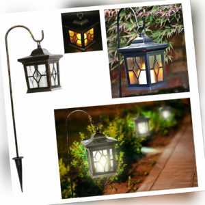 LED Solar Laterne Gartenleuchte Gartenlampe Solarleuchte Solarlampe Terrasse