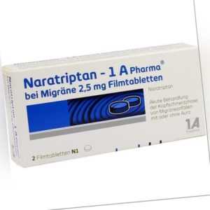 NARATRIPTAN 1A Pharma bei Migraene 2,5   2 st   PZN9322478