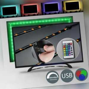 LED USB Backlight TV Hintergrund-Beleuchtung Licht-Band Stripes Streifen 48x RGB