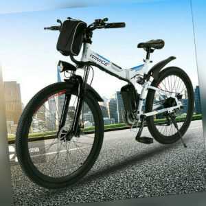 250W Motor Elektrofahrrad 26 Zoll Faltbares E-Bike Mountainbike Klapprad Pedelec