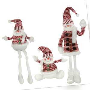 Deko Schneemann aus Stoff - Weihnachtsdeko Weihnachtsfigur