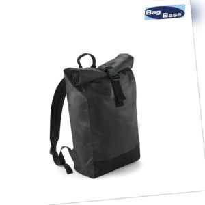BagBase Tarp Roll Top Waterproof Backpack BG815 - Travel School Rucksack Bag