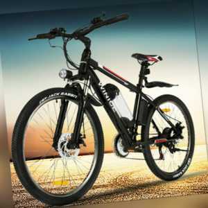 Elektrofahrrad E-Bike E-MTB Mountain Bike Pedelec Shimano 21-Gäng 36V Li-Ion 26"