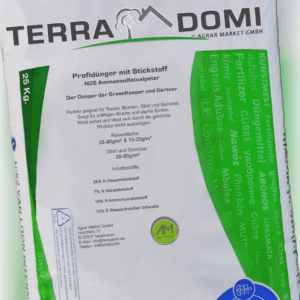 TERRADOMI 25KG Ammonsulfatsalpeter N26 Stickstoff-Dünger • Profi Rasendünger •