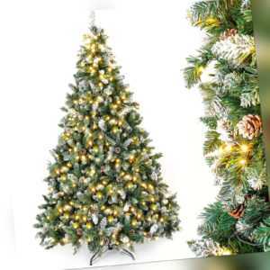 Künstlicher Weihnachtsbaum Tannenbaum Kunstbaum mit Beleuchtung LED Ständer