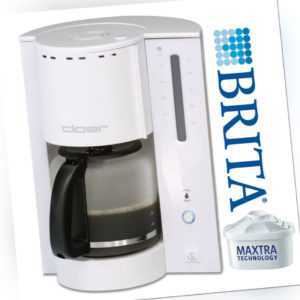 Cloer Kaffeemaschine Filterkaffeeautomat BRITA Wasserfilter 12-14 Tassen