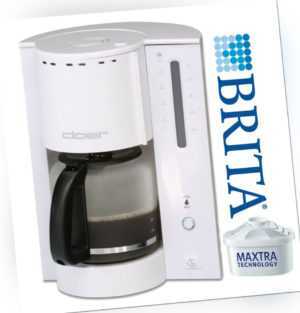 Cloer Kaffeemaschine Filterkaffeeautomat BRITA Wasserfilter 12-14 Tassen