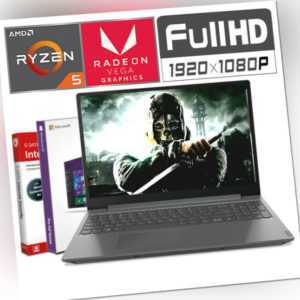 15.6" Gamer Lenovo Laptop Ryzen 5 12GB DDR4 256GB SSD 1TB HDD Windows10 Notebook