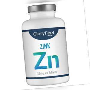 Zink Tabletten hochdosiert Kapseln vegan Zinc Chelat 25 mg Tablette 400 Stück