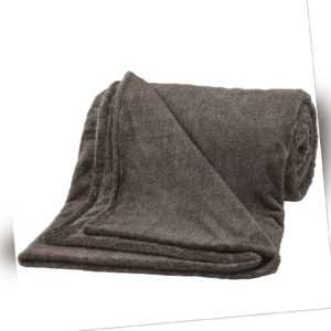 Decke Kuscheldecke Wohndecke bugatti braun 160x220cm Tagesdecke