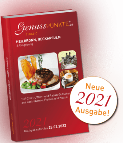 Gutscheinbuch Heilbronn, Neckarsulm & Umgebung 2021 - gültig bis 28.02.2022