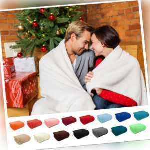 super weiche XL Kuscheldecke 150x200 cm Flanell Wohndecke