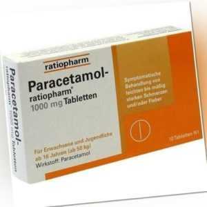 PARACETAMOL ratiopharm 1000 mg Tabletten 10St Tabletten PZN 9263936