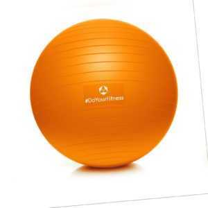 Gymnastikball Orange Sitzball PVC Fitnessball 55 65 75 85 cm Büro Rückentraining