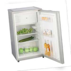 B-Ware Kühlschrank mit Gefrierfach A++ Silber 90L -18°C 4-Sterne-Gefrierfach