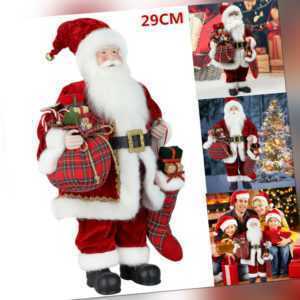 29cm Weihnachtsmann Santa Laterne Weihnachten Figur Nikolaus Weihnachts Deko DHL