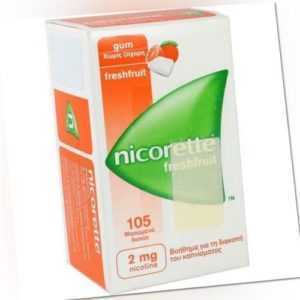 NICORETTE 2 mg freshfruit Kaugummi 105 St PZN 4370248