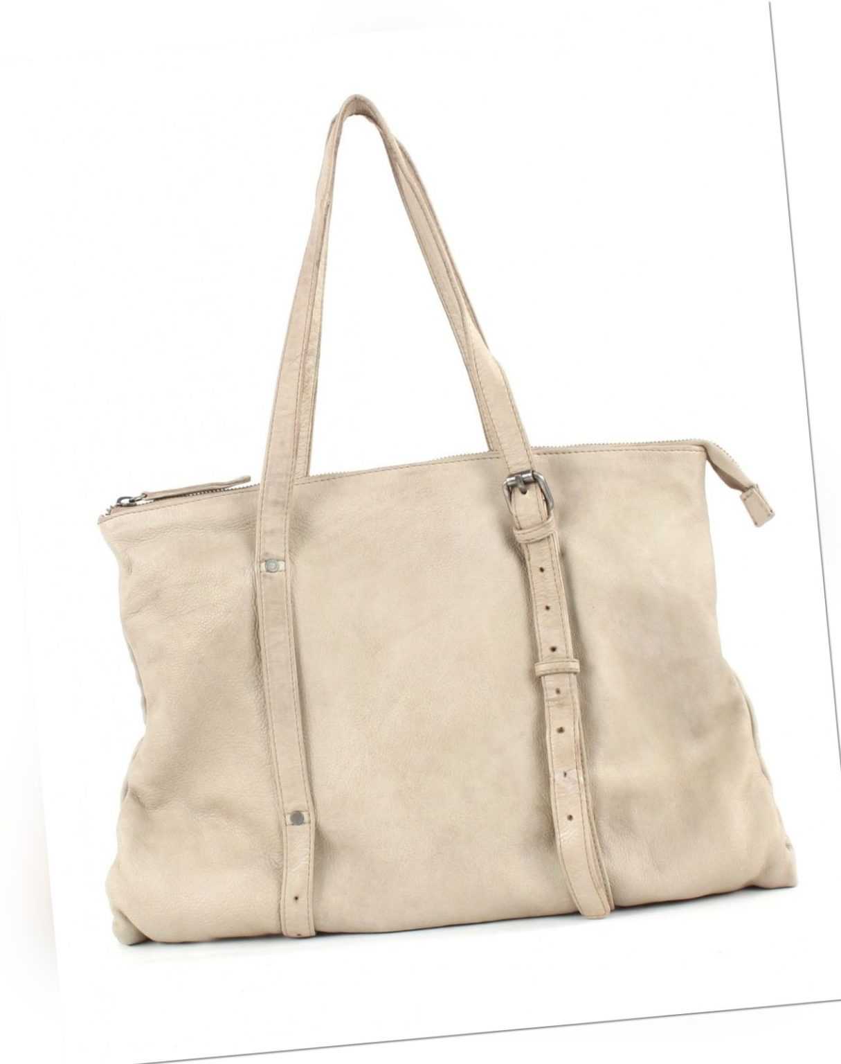 FREDsBRUDER Rough & Roll Fusion Tasche Schultertasche Umhängetasche Leder Beige