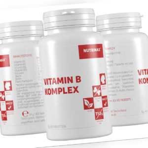 Nutrinax Vitamin B Komplex - 730 Vitamin B Tabletten hochdosiert Vitamin B6 B12