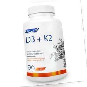 SFD D3 + K2 90 Tabletten Immunsystem gesunde Knochen Blutgerinnung Vitamine