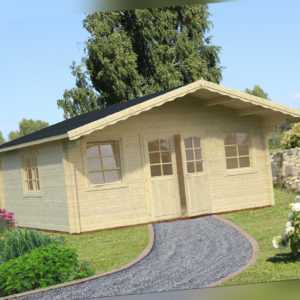 Gartenhaus Helena 3 ISO Blockhaus Holzhaus Schuppen ca 530x530 cm Holz 70 mm