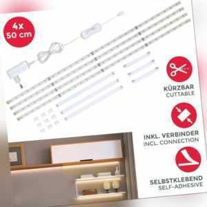 LED Band Unterbauleuchte Lichtleiste Schrank-Beleuchtung Stripes Streifen SET 2m