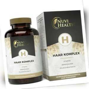 HAAR KOMPLEX - 180 Kapseln - B-Vitamine, Pflanzenextrakte & Aminosäuren - Vegan
