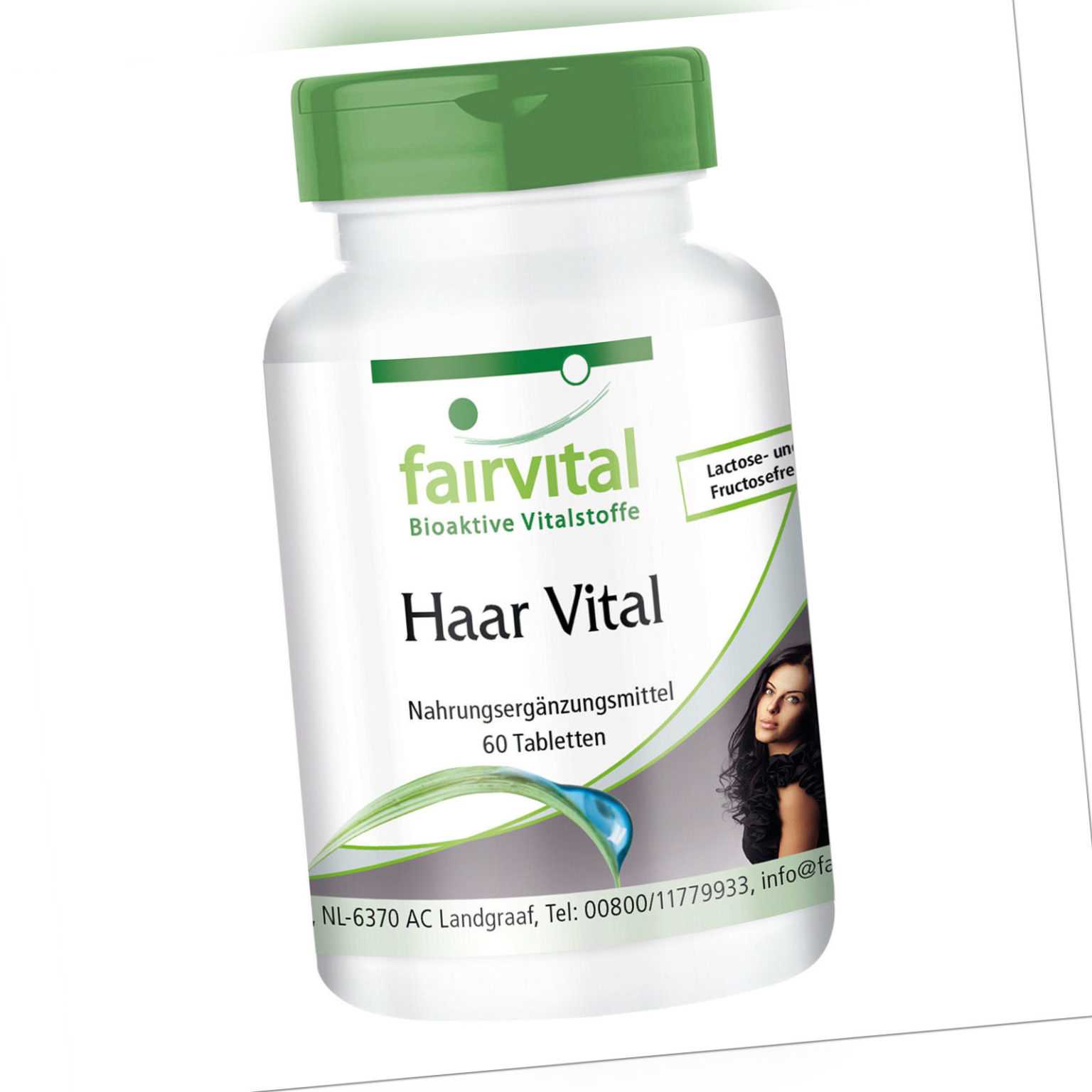 Haar Vital 60 Tabletten | kraftvolles Haar, weniger Haarausfall VEGI | fairvital