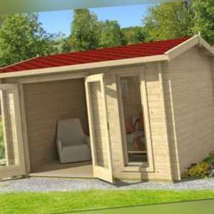 Gartenhaus CARLISLE, Holzhaus, 370 x 320 cm, 40 mm Blockbohlen, LASITA MAJA