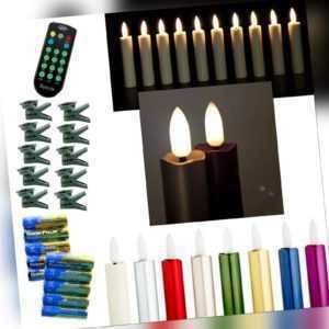Echtflamme-LED Christbaumkerzen,Fernbedienung Timer,Baumkerzen,Weihnachtskerzen