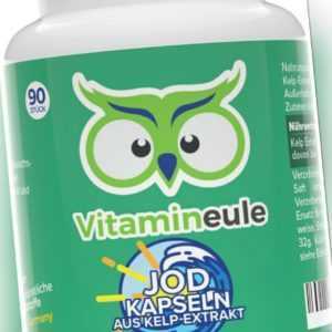Jod Kapseln / Tabletten - 400µg aus Kelp Extrakt - Vitamineule