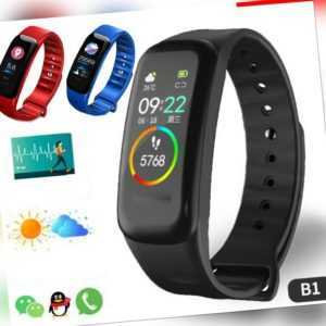 NEU Smartwatch Fitness Tracker Armband Sportuhr Fitnessarmband Sportuhr Android