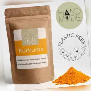 1kg Kurkuma Pulver Curcuma gemahlen Gelbwurz Kurkumin plastikfrei verpackt