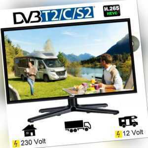 Gelhard GTV1982PVR LED TV 19 Zoll Fernseher DVD DVB-S/S2/T/T2/C 230/12/ 24 Volt