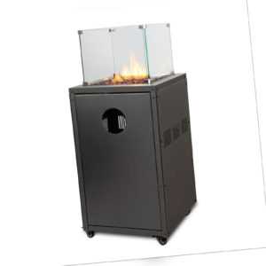 Heizstrahler Gasheizstrahler Terrasse Terrassenfeuer Heizpilz 8kW mit Rollen