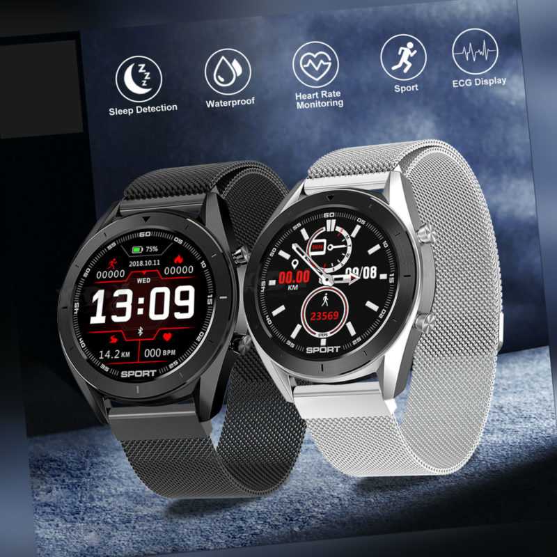 XGODY Wasserdicht Bluetooth Sportuhr Smartwatch GPS Fitness Armband Tracker IP67 