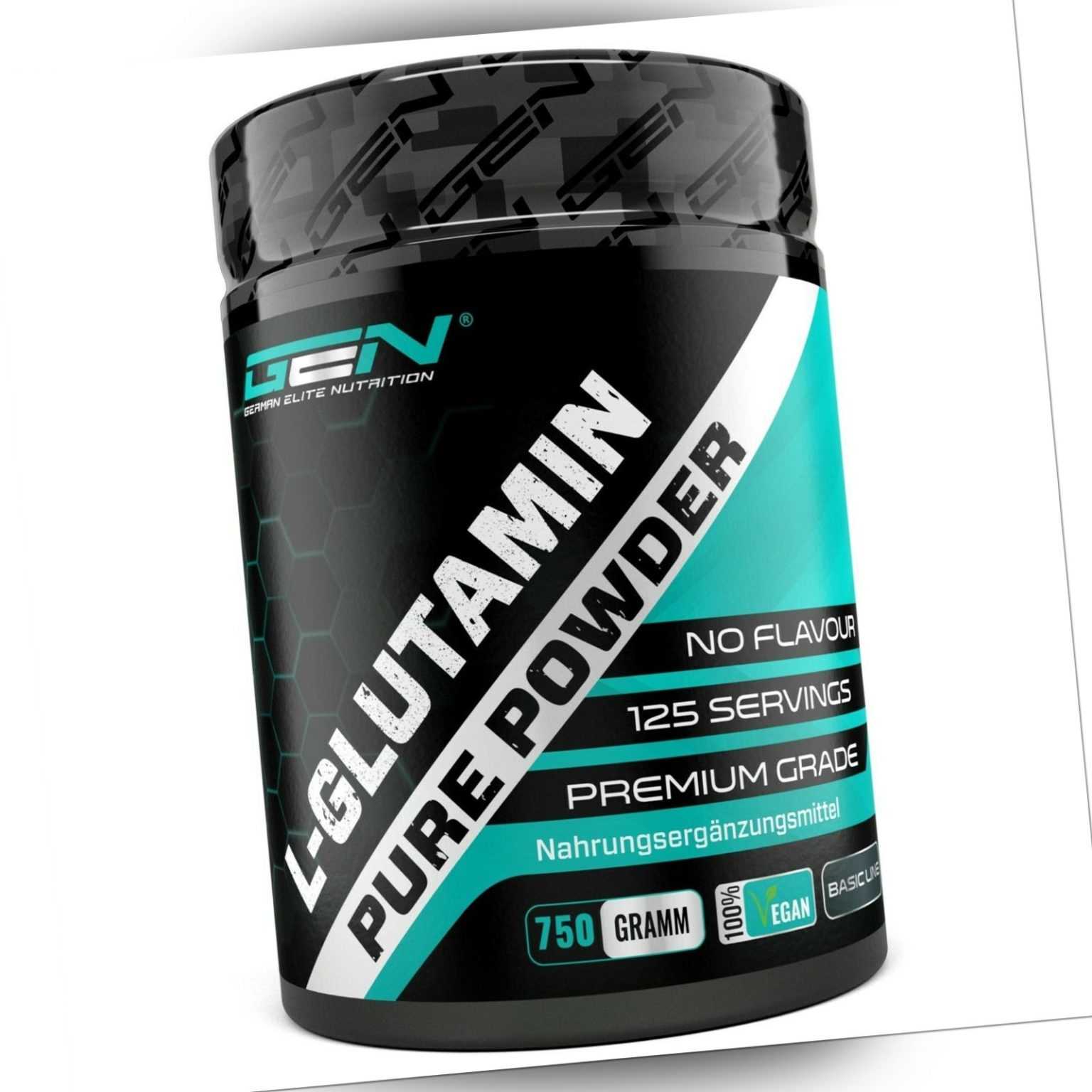 L-Glutamin Pulver  750 g - Ultra hohe Reinheit ohne Zusätze - Premium Qualität