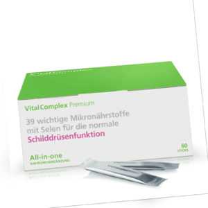 VitalComplex Premium Schilddrüsenunterfunktion Hashimoto Schilddrüse 200µg Selen