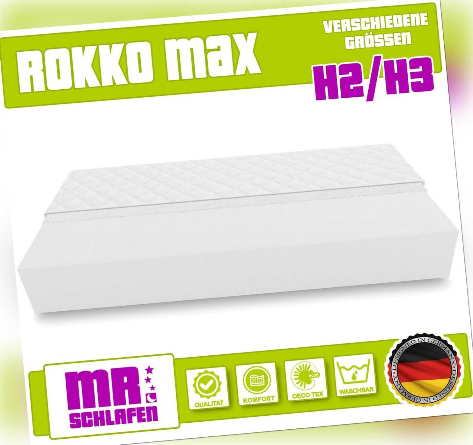 Matratze ROKKO MAX Kaltschaum Rollmatratze H2 H3 Bett Matratzen