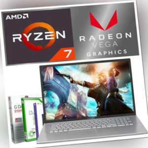 17.3" GAMING ASUS Laptop AMD Ryzen 7 3700U 20GB DDR4 1024GB SSD Win 10 Notebook