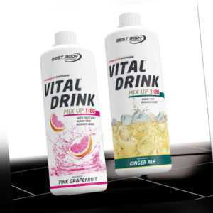 10,90€/L Best Body Vital Drink 2 x 1000 ml  Mineraldrink Low Carb Getränke Sirup